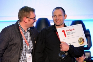 Łukasz Jajecznica (Browar Podgórz) z nagrodą główną KPR 2014.